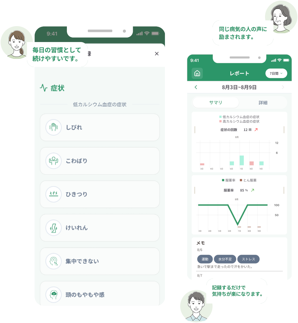 記録画面